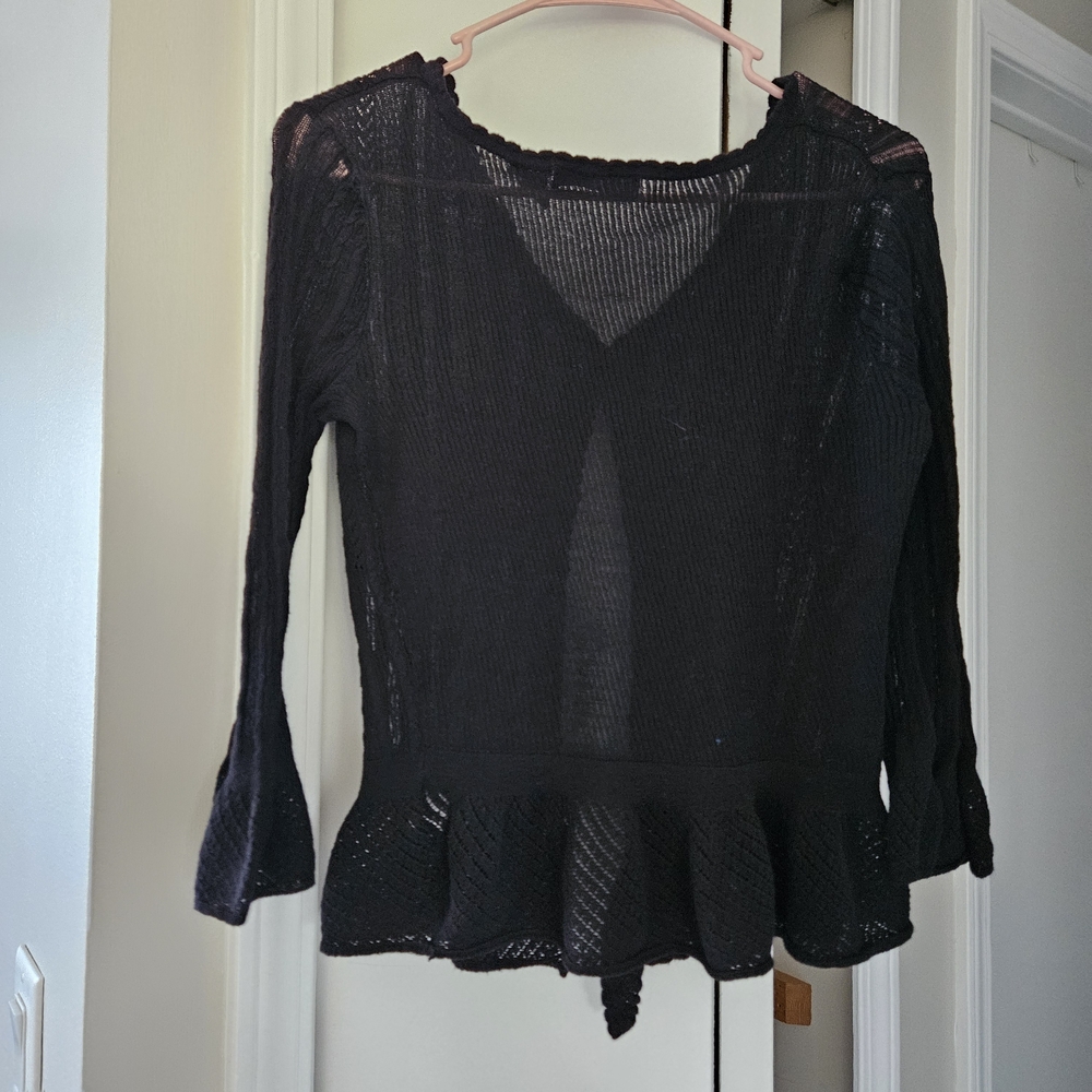 Apostrophe Black 3/4 length Sleeve Cardigan